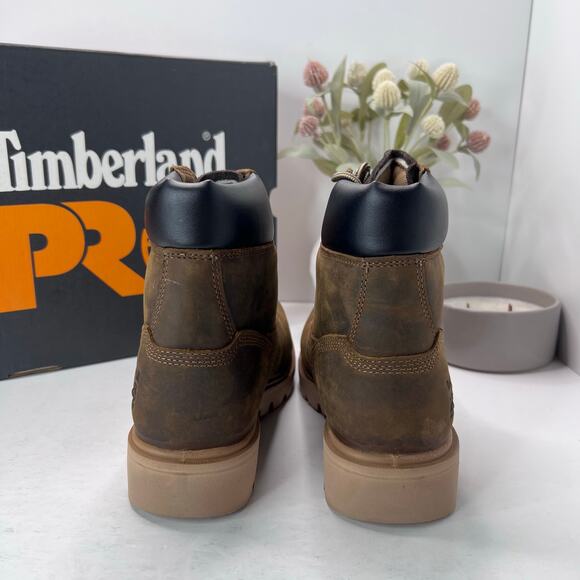 Timberland PRO Sawhorse 6" Composite Safety Toe Boots Brown Men 5.5M NWB - Picture 5 of 10